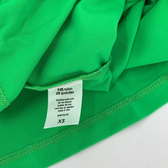 Susana Monaco double layer scoop neck tank shirt top Zing Green a-line new XS - Picture 5 of 5